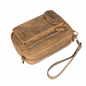 Preview: Leder Handgelenktasche für Unisex aus Rindleder 23- (147A) Herrentasche echtes Leder Tasche Bag Neu